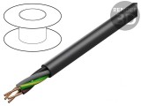 Cablu YKY 4G2,5mm2 PVC Negru 100m, Elektrokabel