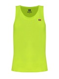 Maiou barbati, cu mini logo broat, Regular fit, Verde neon, L