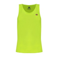 Maiou barbati, cu mini logo broat, Regular fit, Verde neon, L