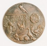 MEDALIA SFATUL POPULAR AL REGIUNII TIMISOARA IN COLABORARE CU DIRECTIA AGRICOLA FAUNA BANATULUI EXPOZITIA TMS 1955