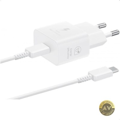 Incarcator Retea Cu Cablu USB-C Samsung 25W 3A 1 x USB-C Alb EP-T2510XWEGEU foto