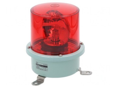 Semnalizator Luminos Rotativ Roșu 24VDC IP66 foto
