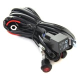 Cablaj LED auto 12V cu intrerupator, releu si siguranta pentru proiectoare