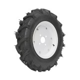 Roata completa 500/12 R1 8PR cu profil crampon si janta alba