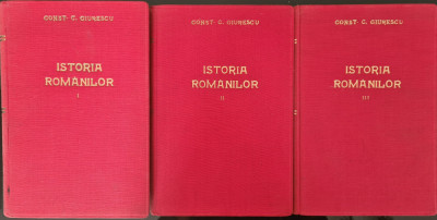 Istoria romanilor (vol. 1, 2/1 si 2/2) - Constantin C. Giurescu foto