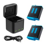 Telesin 3-slot charger box pentru GoPro Hero 9 / Hero 10 / Hero 11 / Hero 12 + 2 batteries (GP-BNC-901)