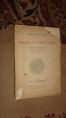 Tratat de pictura an 1934/carte in lb franceza/ilustratii- Leonard de Vinci foto