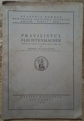 Pravilistul Flechtenmacher - Andrei Radulescu// 1923 foto