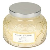 Lumanare parfumata ecru cu aroma Vanilla Bourbon in borcan cu capac metalic, &Oslash;12.5x10cm, CMCLASS