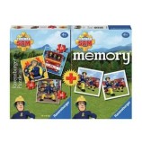 Cumpara ieftin Puzzle si joc de memorie 3 in 1 - Pompierul Sam, 110 piese