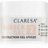 Claresa Rubber Gel Construction Gel UV/LED Gel pentru extensiile unghiilor culoare 2 12 g