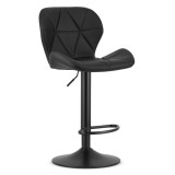 Scaun de bucatarie/bar, Artool, West, rotativ, piele ecologica, negru, 46x48.5x90-111 cm