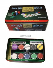 Casino style texas holdem poker set foto