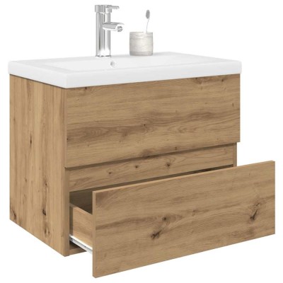 vidaXL Dulap pentru chiuvetă cu chiuvetă &amp;icirc;ncorporată și robinet 3328932 foto