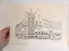 Reproducere lucrare de arta desen (sau gravura) Venlo, Cafe-Restaurant National ca. 1930, print pe carton, 39x29cm