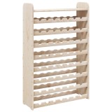 Cumpara ieftin Suport vinuri cu raft superior, 72,5x25x111,5cm, lemn masiv pin