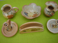 Ceramica frantuzeasca Provence, lot de 6 obiecte foto