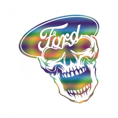 Sticker Skull Monster Ford , Autocolant Craniu Monstru, Tuning Auto foto