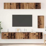 vidaXL Set comodă TV 6 pcs Lemn vechi Standard Mediu Lemn compozit