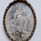 Cromolitografie cu scena mitologica ? nimfa si doi amorasi