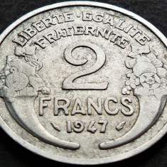 Moneda istorica 2 FRANCI / FRANCS - FRANTA, anul 1947 *cod 3603 A