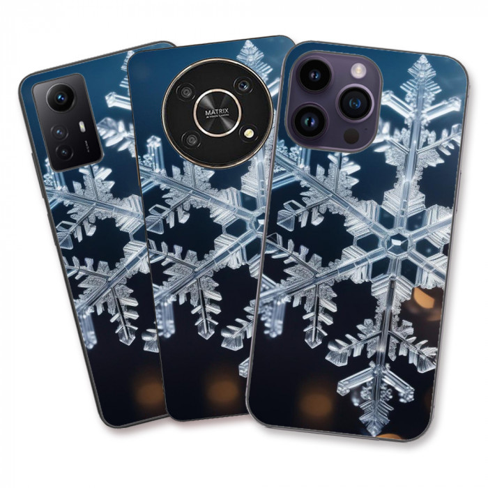 Husa Apple iPhone 14 Pro Silicon Gel Tpu Model Big Snowflake