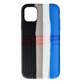 Husa Silicon Woven Texture Apple iPhone 11 - Protectie Premium, Storm