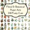 Florals &amp; Botanicals Paper Arts 240 Fussy Cuts Art Journaling Ephemera: Features beautifully curated double sided themed images of florals &amp; botanical