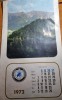 Calendar de perete din anul 1972