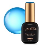 Cumpara ieftin Top Coat LUXORISE GlassStyle - Blue Candy 10ml