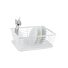 Suport Vase Uscator Kinghoff KH-1731, Metal+Plastic, 36.3x30.2x14.5cm, Alb, Tava Detasabila, Farfurii, Tacamuri
