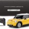 Masina Cu Telecomanda Mini Cooper Galbena Cu Scara 1 La 24