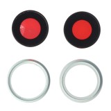 Geam Camera cu Rama Verde Apple iPhone 15, Bulk