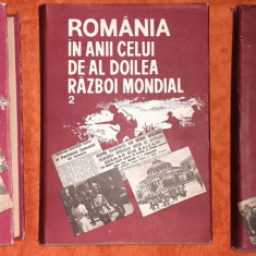 "Romania in anii celui de-al II-lea razboi mondial" - 3 volume, 1989.