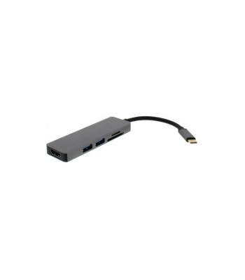 Adaptor USB Type C - HDMI +2x USB 3.0 +cititor card Well foto