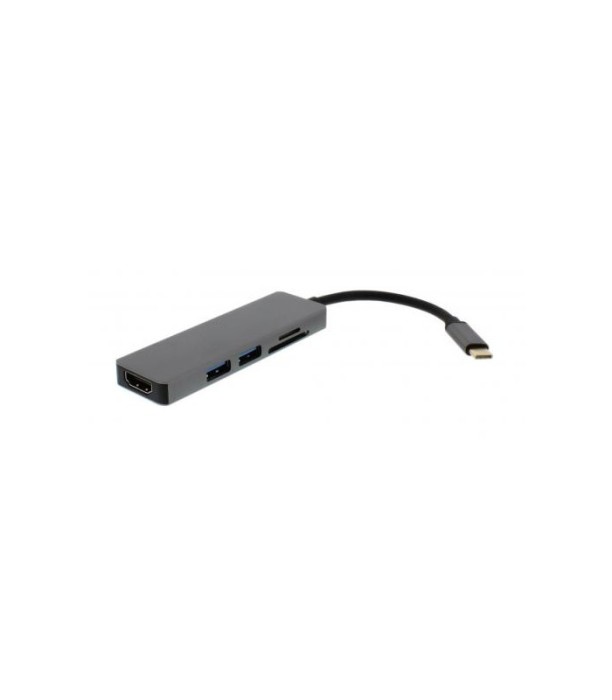 Adaptor USB Type C - HDMI +2x USB 3.0 +cititor card Well