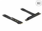 Adaptor M.2 Key M la PCIe x16 NVMe unghi 20cm, Delock 64134