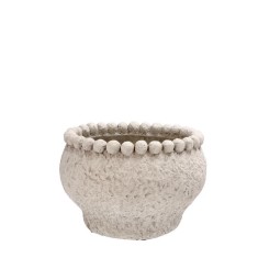 Ghiveci flori ciment gri 24,5 x 16,5 cm