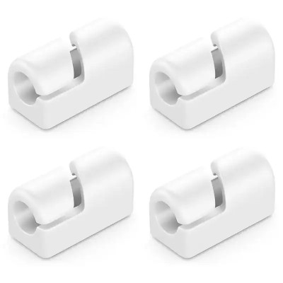 Set suporturi de cablu 4buc alb autoadezive MK5554 deleyCON foto