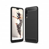 Cumpara ieftin Husa Compatibila cu Huawei P20 Pro Techsuit Carbon Silicone Negru, Carcasa