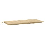Cumpara ieftin Perna banca de gradina, melanj bej, 120x50x7 cm, textil