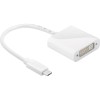 Adaptor DVI-D Mama la USB-C Tata, 0.2m, Alb - Convertor Video