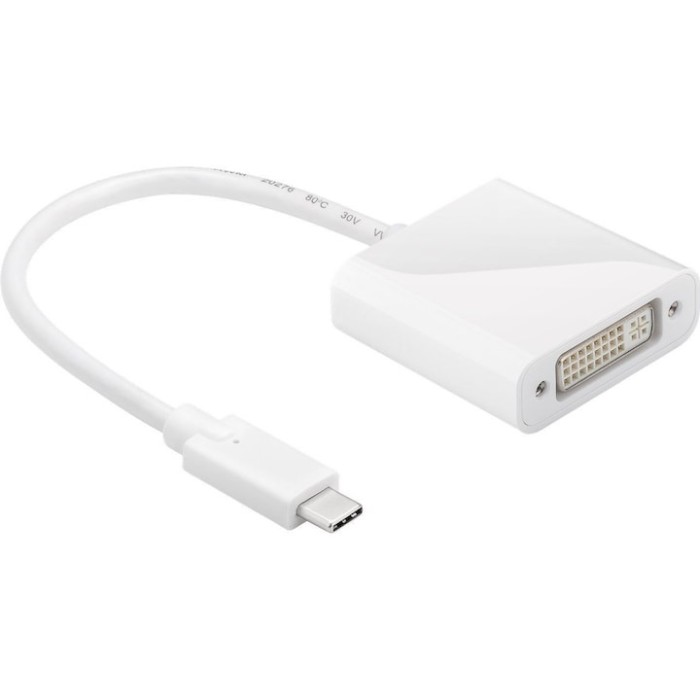 Adaptor DVI mama - USB-C tata 0.2m alb