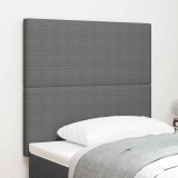 Tăblie Pat Gri Deschis 80cm Catifea Riată vidaXL Design Simplu Modern
