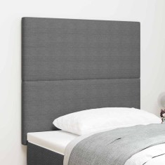 vidaXL Tăblie LED cu lumini cu bandă LED Gri deschis 100 cm țesătură