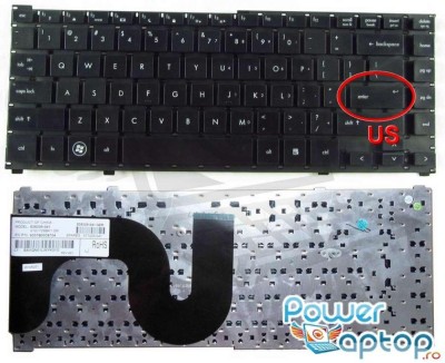 Tastatura HP ProBook 4310S layout US fara rama enter mic, ProBook 4311S layout US fara rama enter mic foto