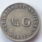 Antilele Olandeze 1/4 Gulden 1957 argint