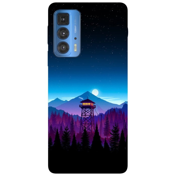 Husa compatibila cu Motorola G20 model Firewatch Tower, Silicon, TPU, Viceversa