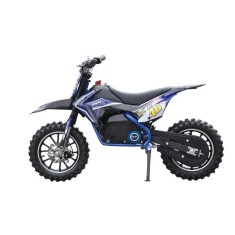 Motocicleta electrica pentru copii Kinder Eco Ghepard 500W 36V, culoare albastra