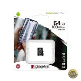 Card Memorie microSDXC Kingston Canvas Select Plus Android A1 64Gb Clasa 10 / UHS-1 U1 SDCS2/64GBSP